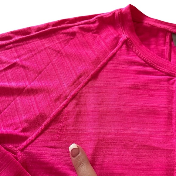 Athleta Barbie Spring Hot Pink Zipup Athletic Lightweight Comfort Jacket Size XL - Picture 10 of 12